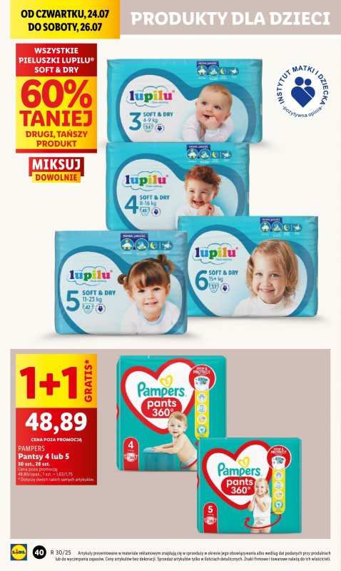 Lidl - gazetka promocyjna Oferta od czwartku od czwartku 24.07 do soboty 26.07 - strona 52