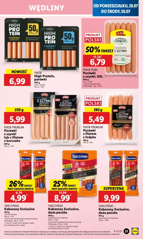 Lidl - gazetka promocyjna Oferta od poniedziałku od poniedziałku 28.07 do środy 30.07 - strona 25