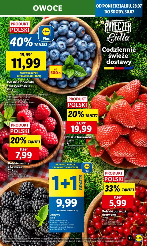 Lidl - gazetka promocyjna Oferta od poniedziałku od poniedziałku 28.07 do środy 30.07 - strona 15