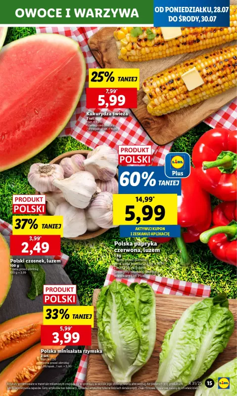 Lidl - gazetka promocyjna Oferta od poniedziałku od poniedziałku 28.07 do środy 30.07 - strona 17