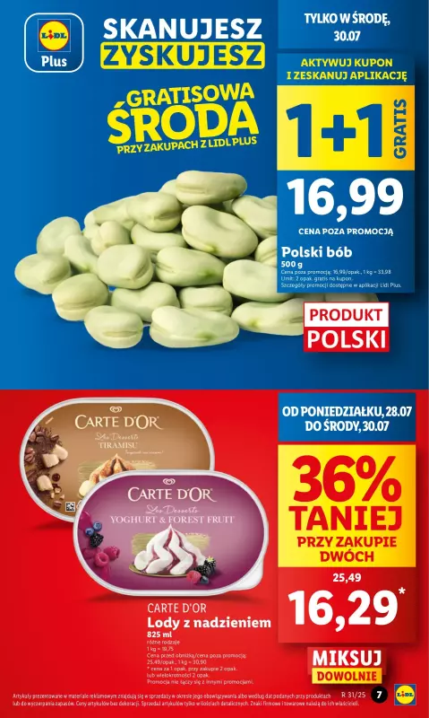 Lidl - gazetka promocyjna Oferta od poniedziałku od poniedziałku 28.07 do środy 30.07 - strona 7