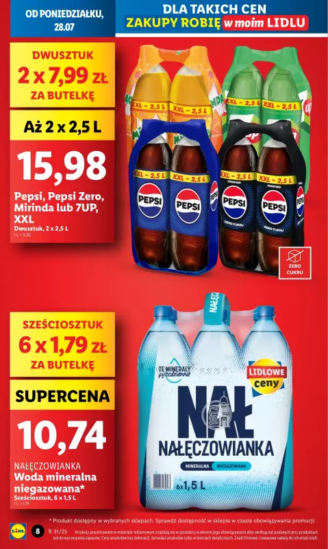 Lidl - gazetka promocyjna Oferta od poniedziałku od poniedziałku 28.07 do środy 30.07 - strona 8