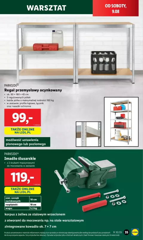 Lidl - gazetka promocyjna Katalog od poniedziałku 04.08 do niedzieli 10.08 - strona 39