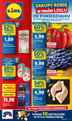 Lidl - gazetka promocyjna Oferta od poniedziałku od poniedziałku 28.07 do środy 30.07