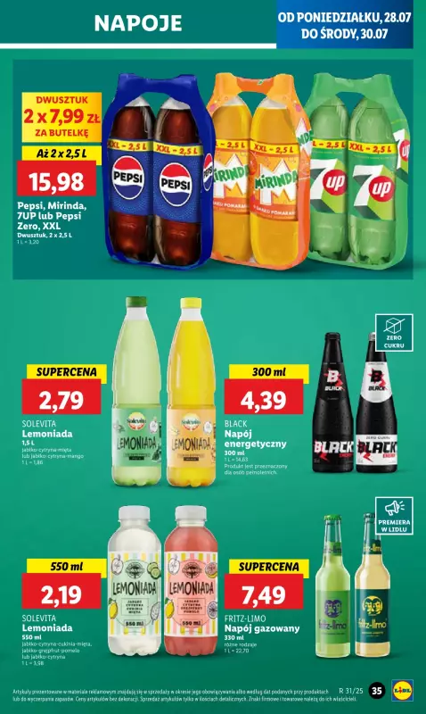 Lidl - gazetka promocyjna Oferta od poniedziałku od poniedziałku 28.07 do środy 30.07 - strona 41
