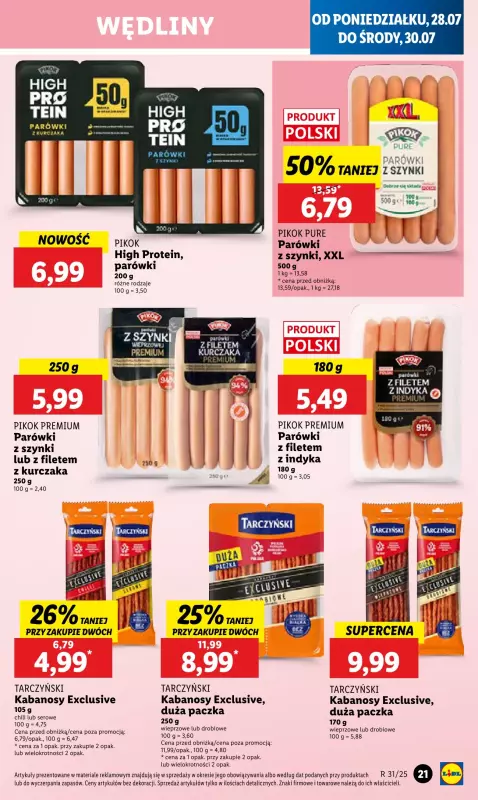 Lidl - gazetka promocyjna Oferta od poniedziałku od poniedziałku 28.07 do środy 30.07 - strona 25