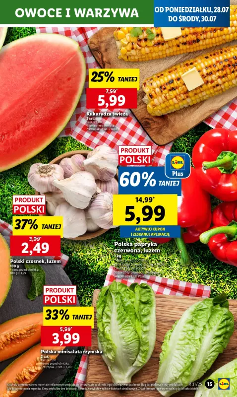Lidl - gazetka promocyjna Oferta od poniedziałku od poniedziałku 28.07 do środy 30.07 - strona 17