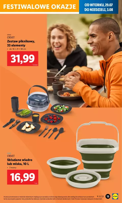 Lidl - gazetka promocyjna Katalog PolandRock od wtorku 29.07 do niedzieli 03.08 - strona 13
