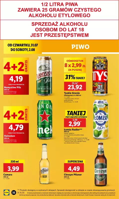 Lidl - gazetka promocyjna Oferta od czwartku od czwartku 31.07 do soboty 02.08 - strona 46