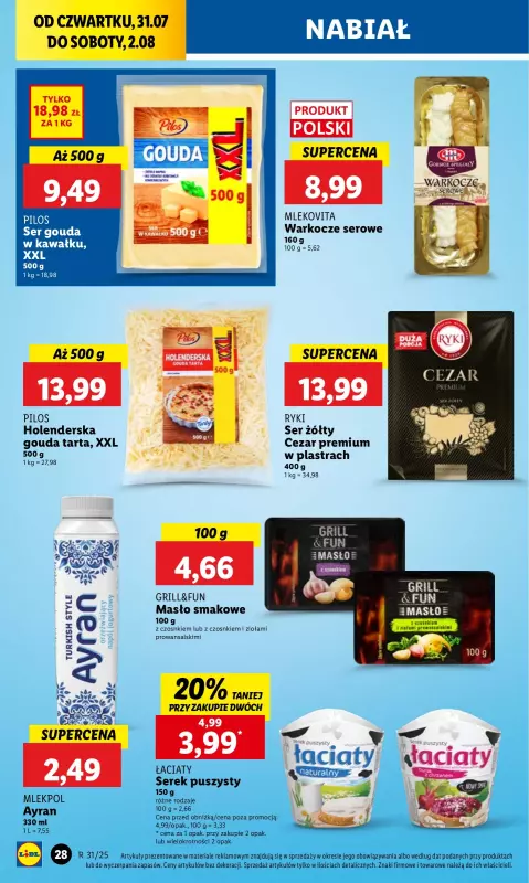 Lidl - gazetka promocyjna Oferta od czwartku od czwartku 31.07 do soboty 02.08 - strona 34