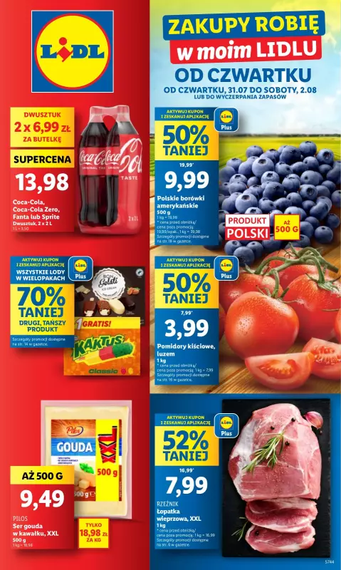 Lidl - gazetka promocyjna Oferta od czwartku od czwartku 31.07 do soboty 02.08