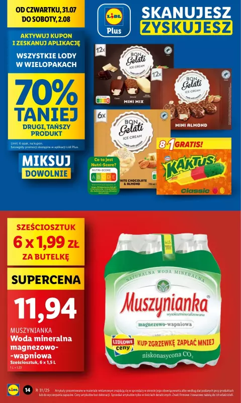 Lidl - gazetka promocyjna Oferta od czwartku od czwartku 31.07 do soboty 02.08 - strona 14