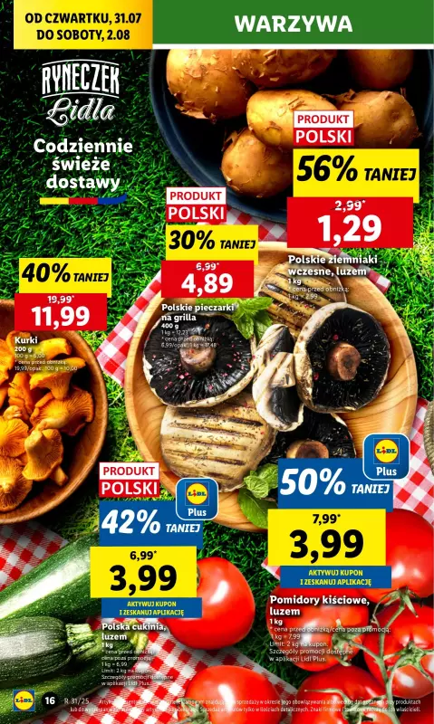 Lidl - gazetka promocyjna Oferta od czwartku od czwartku 31.07 do soboty 02.08 - strona 20