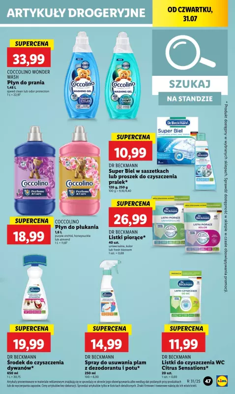 Lidl - gazetka promocyjna Oferta od czwartku od czwartku 31.07 do soboty 02.08 - strona 63