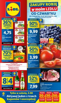 Lidl - gazetka promocyjna Oferta od czwartku od czwartku 31.07 do soboty 02.08