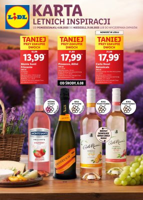 Lidl - gazetka promocyjna Karta Letnich Inspiracji  do niedzieli 31.08