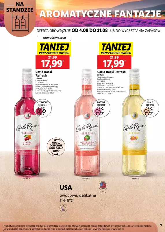 Lidl - gazetka promocyjna Karta Letnich Inspiracji  do niedzieli 31.08 - strona 9