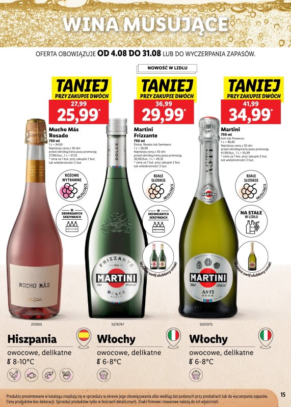 Lidl - gazetka promocyjna Karta Letnich Inspiracji  do niedzieli 31.08 - strona 15