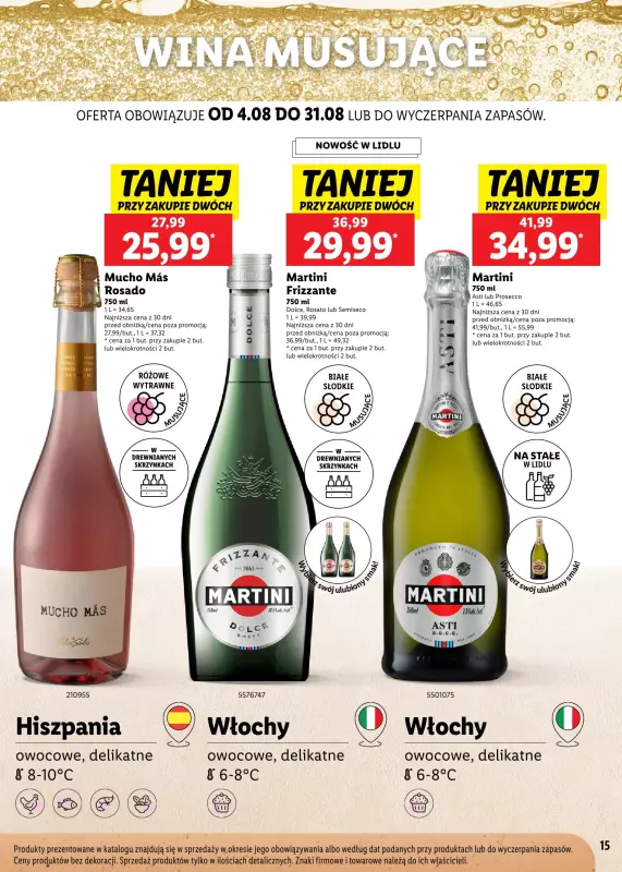 Lidl - gazetka promocyjna Karta Letnich Inspiracji  do niedzieli 31.08 - strona 15