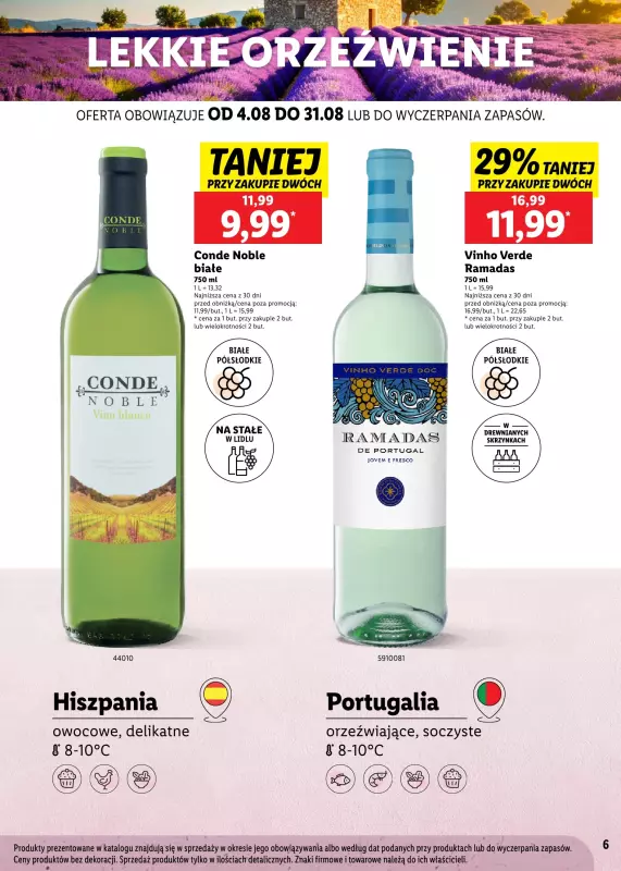 Lidl - gazetka promocyjna Karta Letnich Inspiracji  do niedzieli 31.08 - strona 6