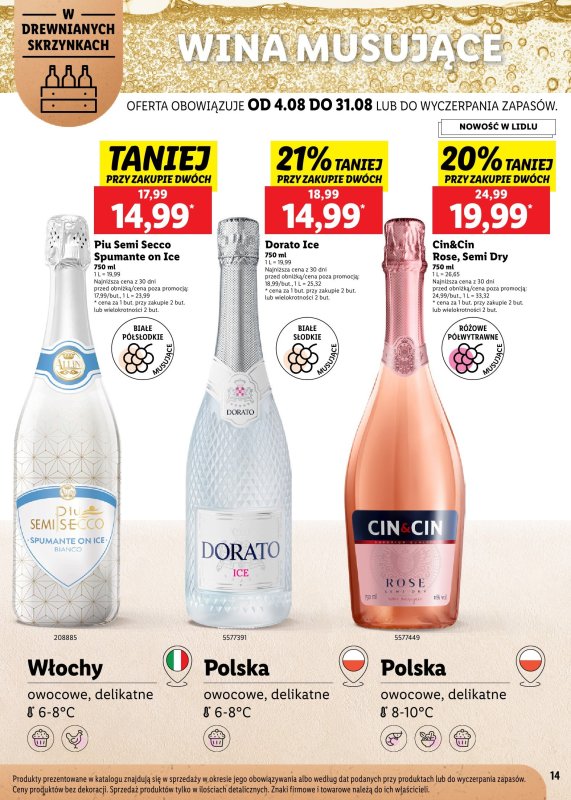 Lidl - gazetka promocyjna Karta Letnich Inspiracji  do niedzieli 31.08 - strona 14