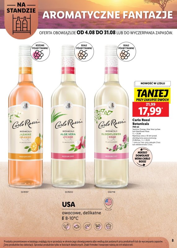 Lidl - gazetka promocyjna Karta Letnich Inspiracji  do niedzieli 31.08 - strona 8