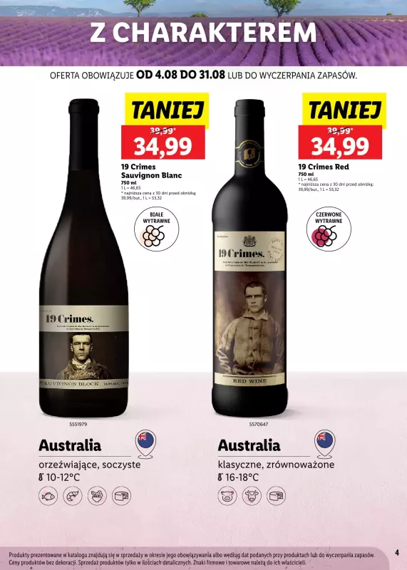 Lidl - gazetka promocyjna Karta Letnich Inspiracji  do niedzieli 31.08 - strona 4