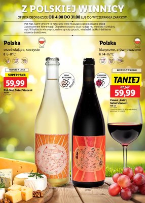 Lidl - gazetka promocyjna Z POLSKIEJ WINNICY od czwartku 07.08 do środy 13.08