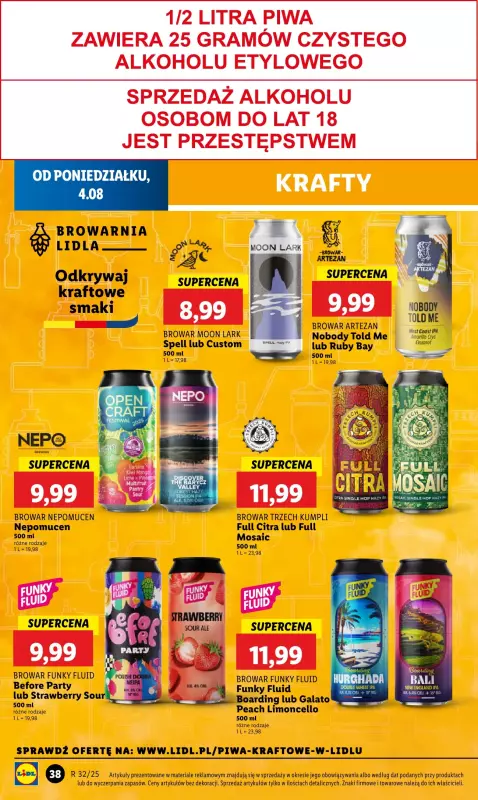 Lidl - gazetka promocyjna Oferta od poniedziałku od poniedziałku 04.08 do środy 06.08 - strona 48