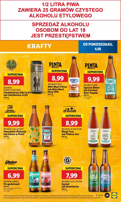 Lidl - gazetka promocyjna Oferta od poniedziałku od poniedziałku 04.08 do środy 06.08 - strona 49