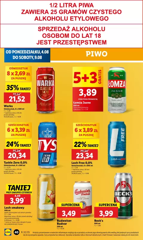 Lidl - gazetka promocyjna Oferta od poniedziałku od poniedziałku 04.08 do środy 06.08 - strona 50