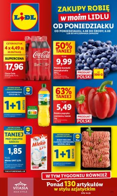 Lidl - gazetka promocyjna Oferta od poniedziałku od poniedziałku 04.08 do środy 06.08