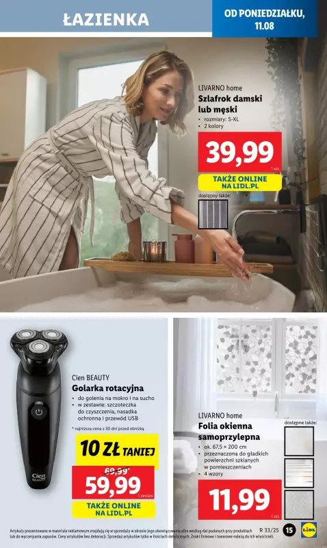 Lidl - gazetka promocyjna Katalog od poniedziałku 11.08 do soboty 16.08 - strona 15