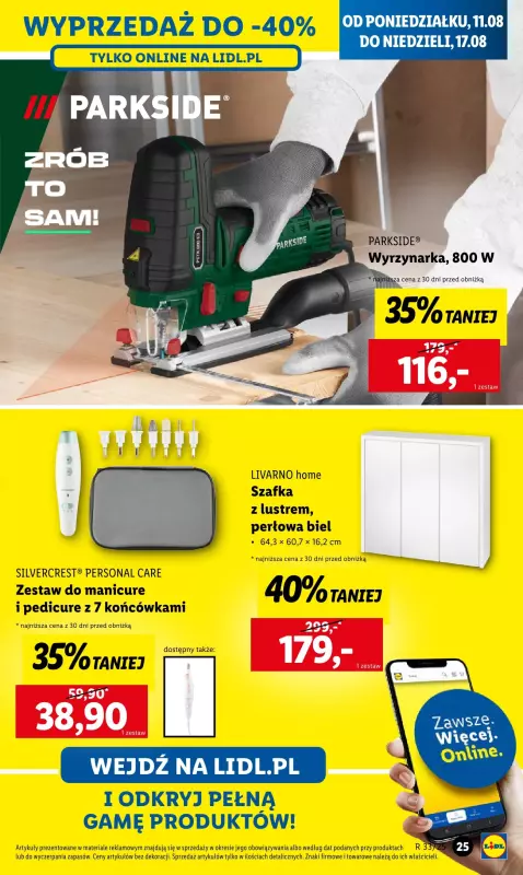 Lidl - gazetka promocyjna Katalog od poniedziałku 11.08 do soboty 16.08 - strona 19