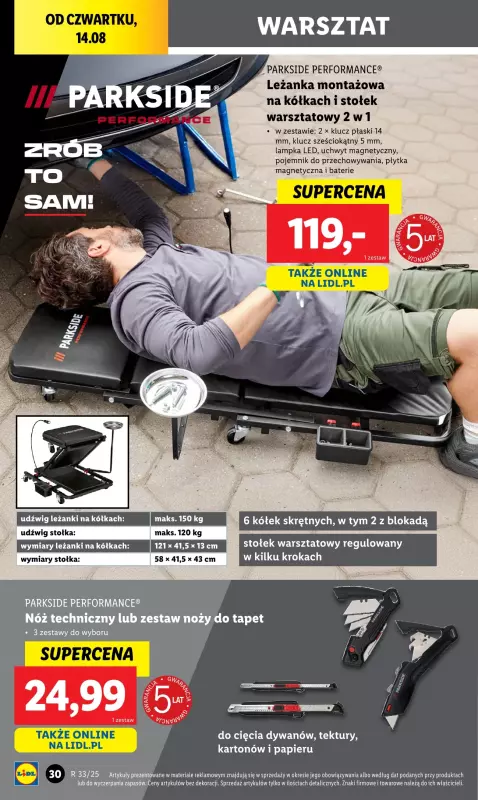 Lidl - gazetka promocyjna Katalog od poniedziałku 11.08 do soboty 16.08 - strona 34