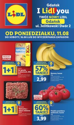 Lidl - gazetka promocyjna Gdańsk - Wyjątkowa oferta dla Ciebie od poniedziałku 11.08 do soboty 16.08