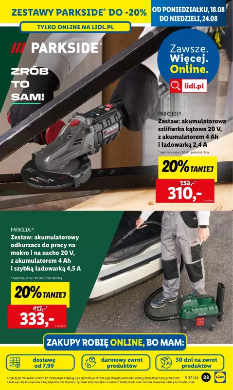 Lidl - gazetka promocyjna Katalog od poniedziałku 18.08 do soboty 23.08 - strona 25