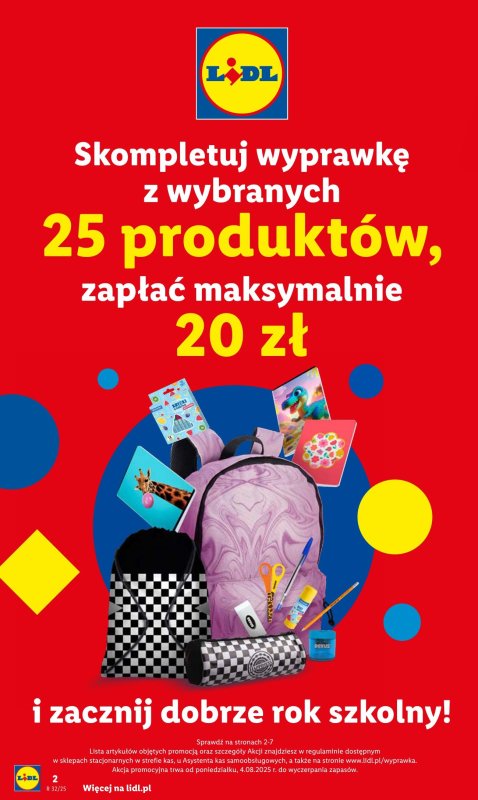 Lidl - gazetka promocyjna Kompletna wyprawka w megacenach od poniedziałku 21.07 do niedzieli 31.08 - strona 6