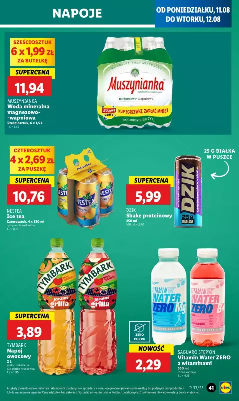 Lidl - gazetka promocyjna Oferta od poniedziałku od poniedziałku 11.08 do wtorku 12.08 - strona 43