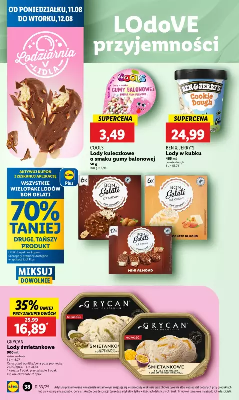 Lidl - gazetka promocyjna Oferta od poniedziałku od poniedziałku 11.08 do wtorku 12.08 - strona 40