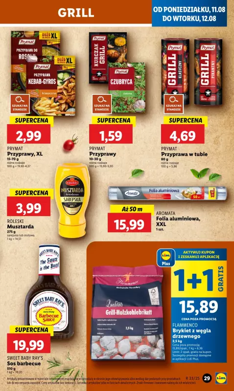 Lidl - gazetka promocyjna Oferta od poniedziałku od poniedziałku 11.08 do wtorku 12.08 - strona 31