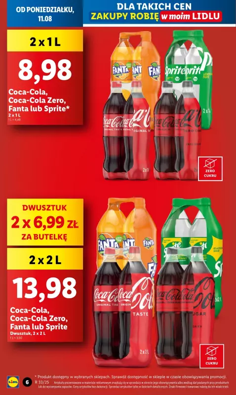Lidl - gazetka promocyjna Oferta od poniedziałku od poniedziałku 11.08 do wtorku 12.08 - strona 6