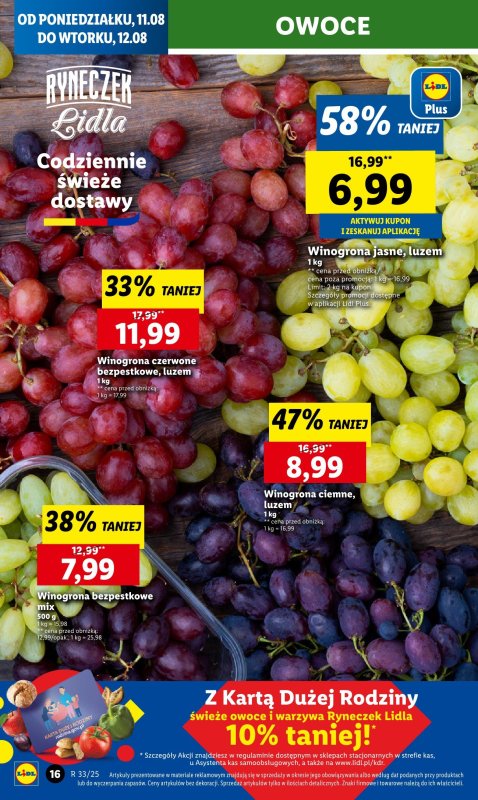 Lidl - gazetka promocyjna Oferta od poniedziałku od poniedziałku 11.08 do wtorku 12.08 - strona 18