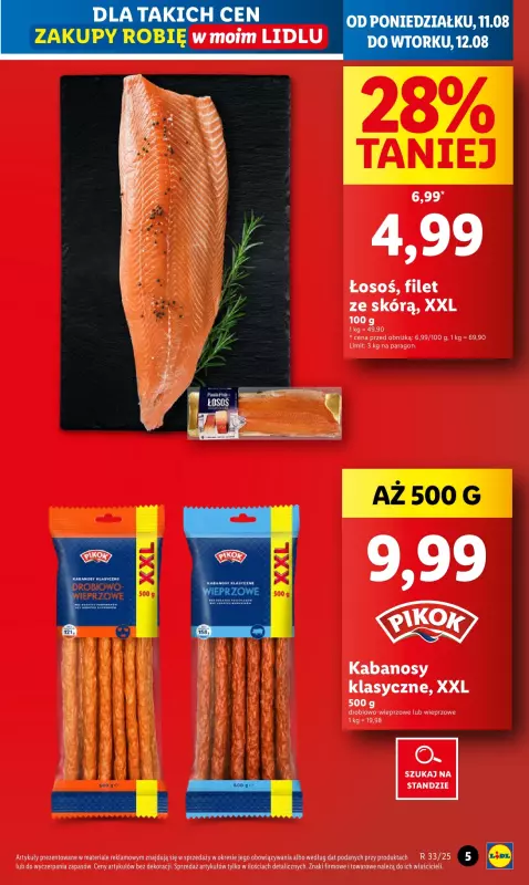 Lidl - gazetka promocyjna Oferta od poniedziałku od poniedziałku 11.08 do wtorku 12.08 - strona 5