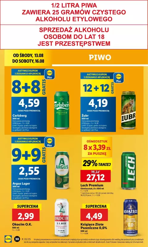 Lidl - gazetka promocyjna Oferta od środy od środy 13.08 do soboty 16.08 - strona 34