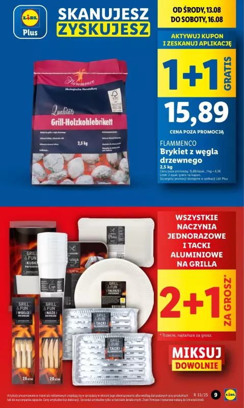 Lidl - gazetka promocyjna Oferta od środy od środy 13.08 do soboty 16.08 - strona 9
