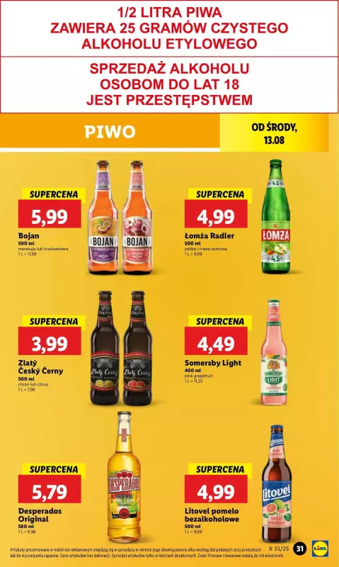 Lidl - gazetka promocyjna Oferta od środy od środy 13.08 do soboty 16.08 - strona 35