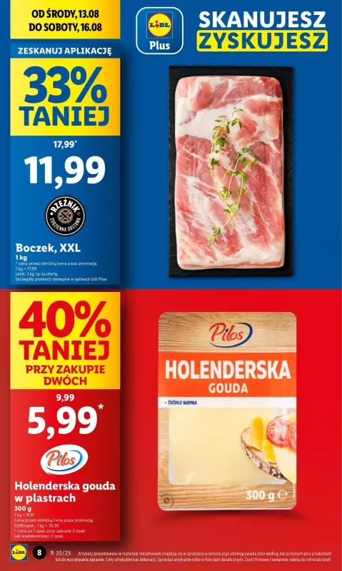 Lidl - gazetka promocyjna Oferta od środy od środy 13.08 do soboty 16.08 - strona 8