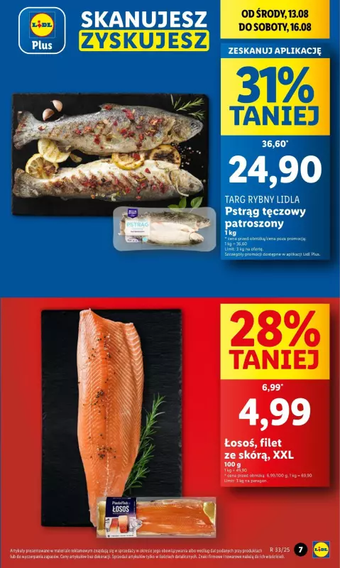 Lidl - gazetka promocyjna Oferta od środy od środy 13.08 do soboty 16.08 - strona 7