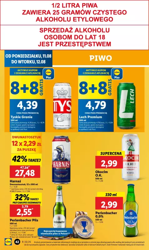 Lidl - gazetka promocyjna Oferta od poniedziałku od poniedziałku 11.08 do wtorku 12.08 - strona 46